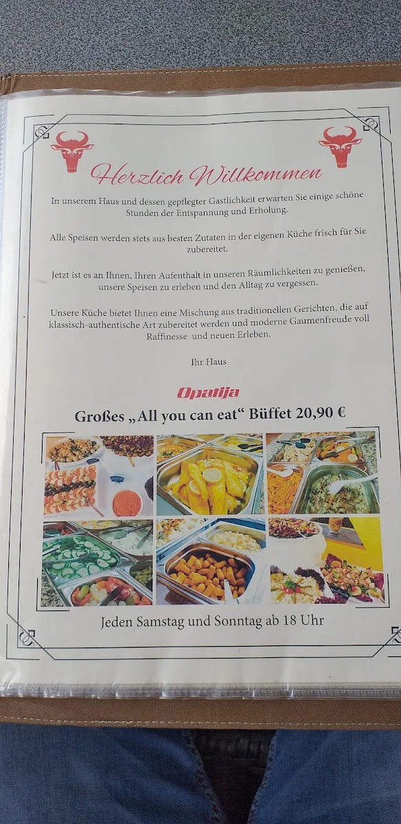Speisekarte, Opatija Restaurant & Steakhouse