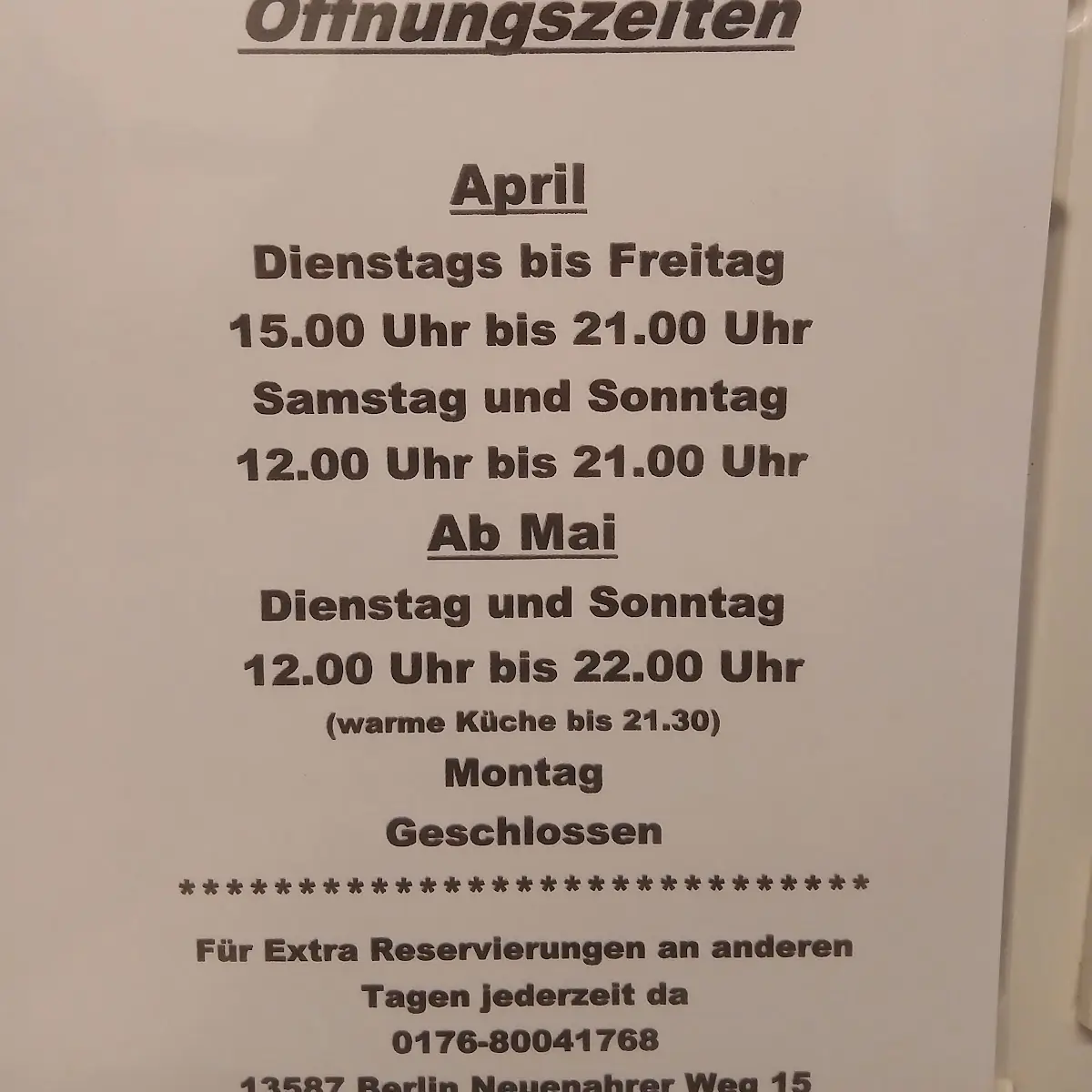 Speisekarte photo 2
