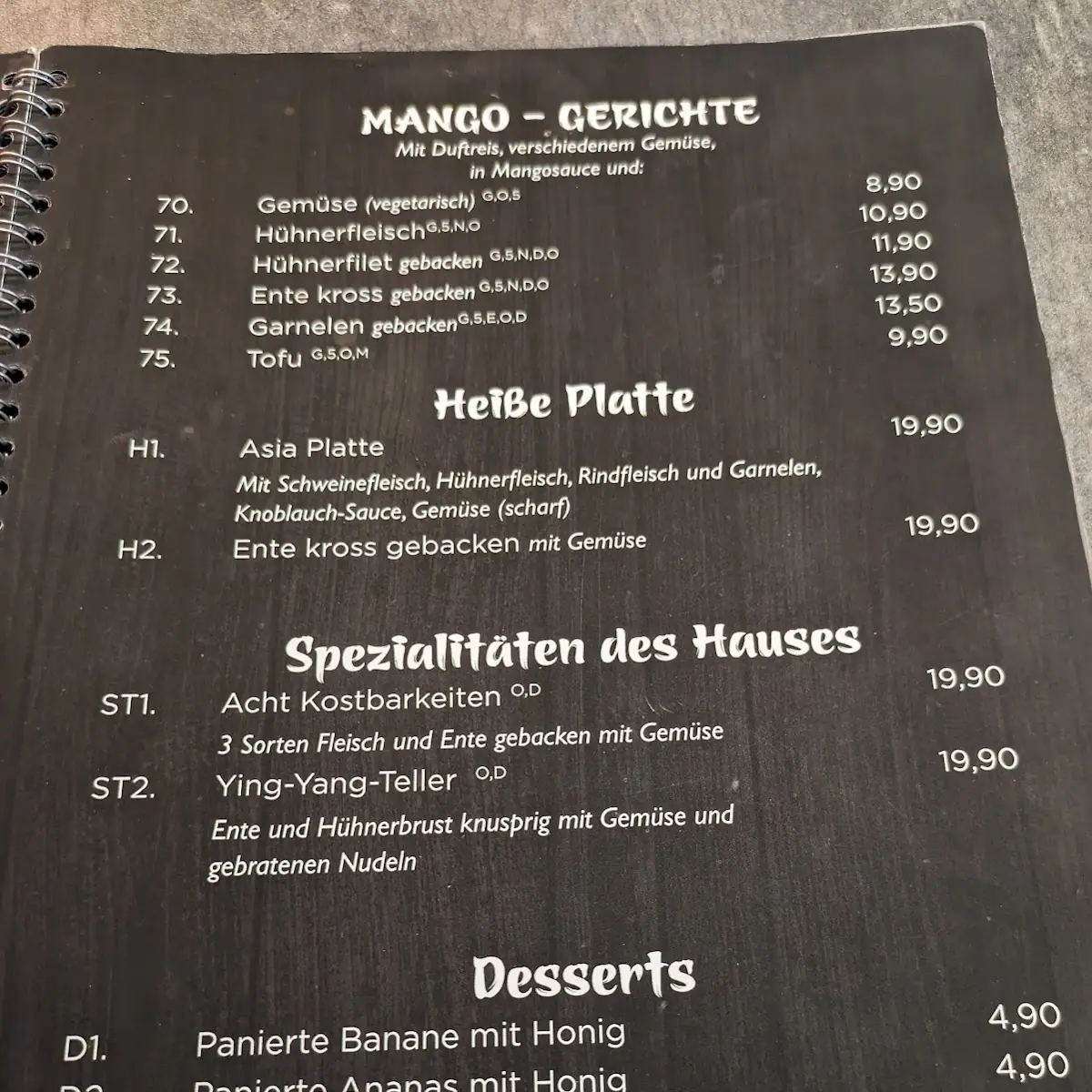 Speisekarte photo 8
