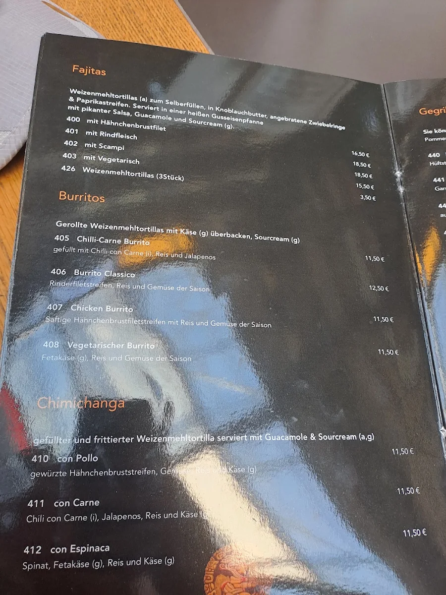 Speisekarte, Dos Pescados I - Tegel