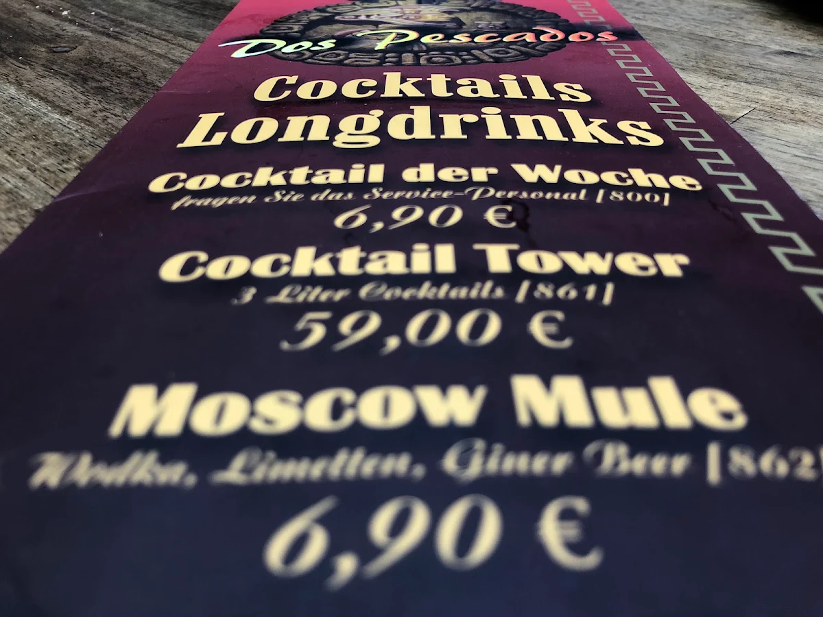 Speisekarte, Dos Pescados I - Tegel