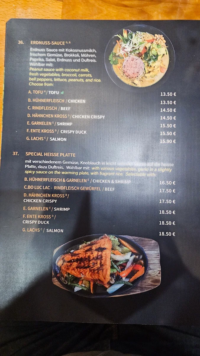 Speisekarte, Toni Vu Vietnamesisches Restaurant & Sushi