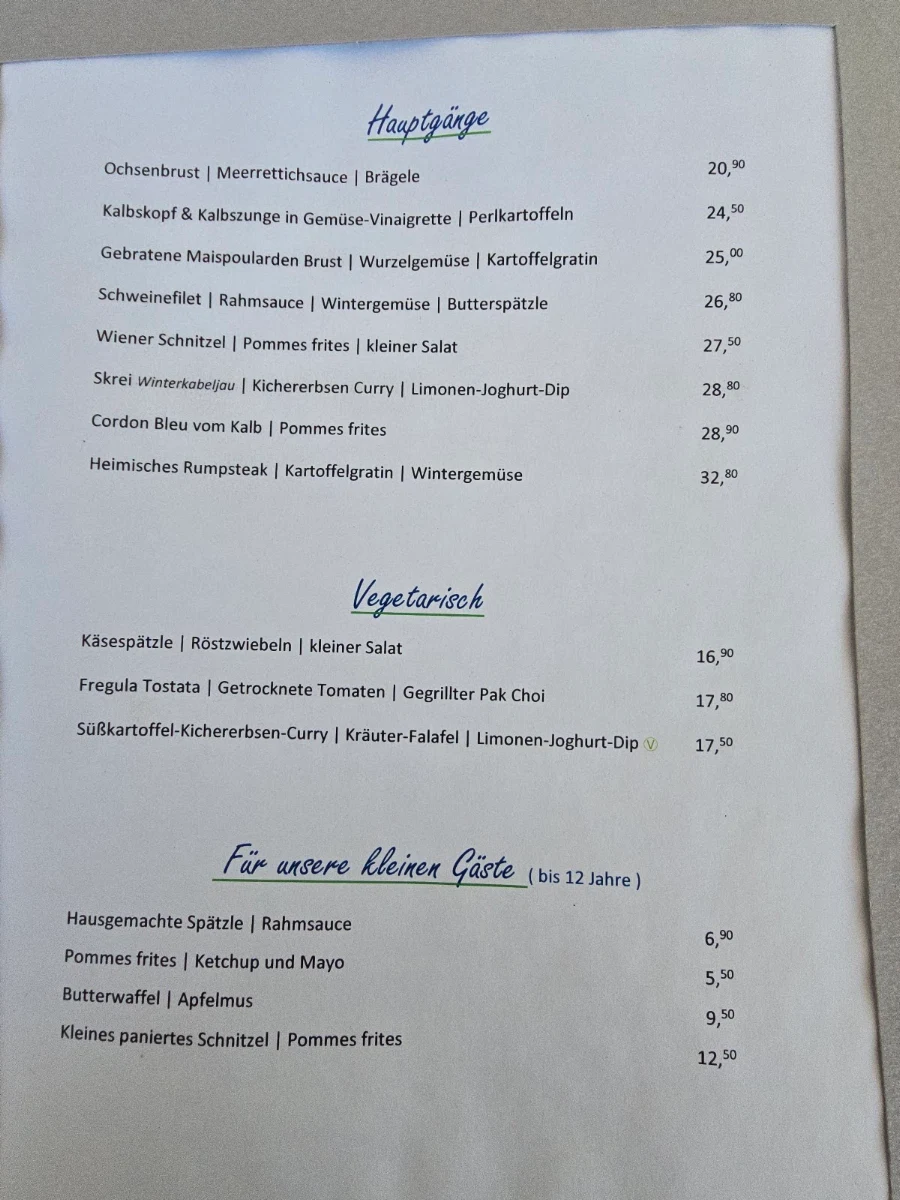 Speisekarte photo 1
