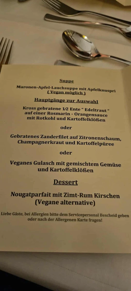 Speisekarte, Restaurant Freudenhaus St. Pauli