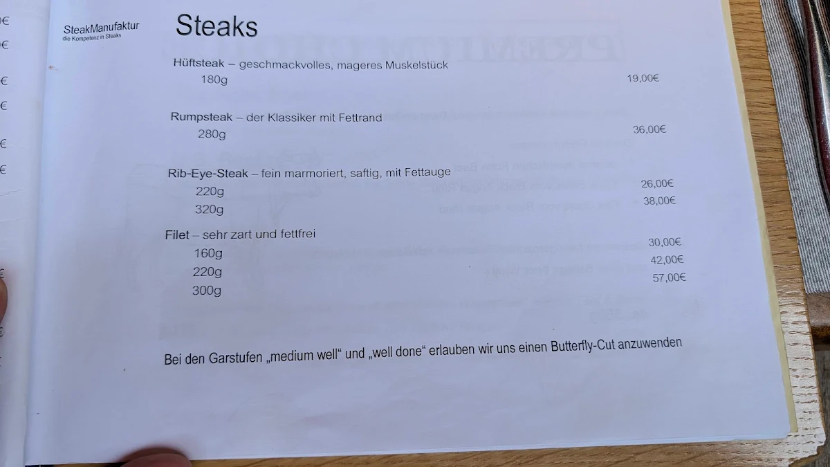 Speisekarte photo 2