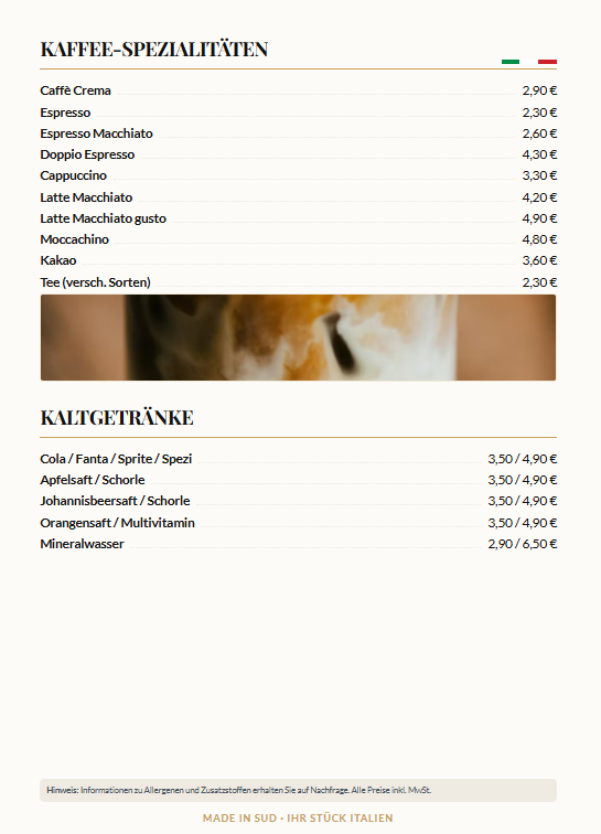Speisekarte photo 3