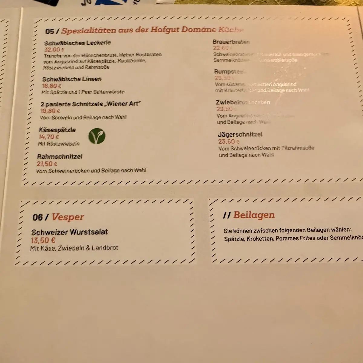 Speisekarte photo 3