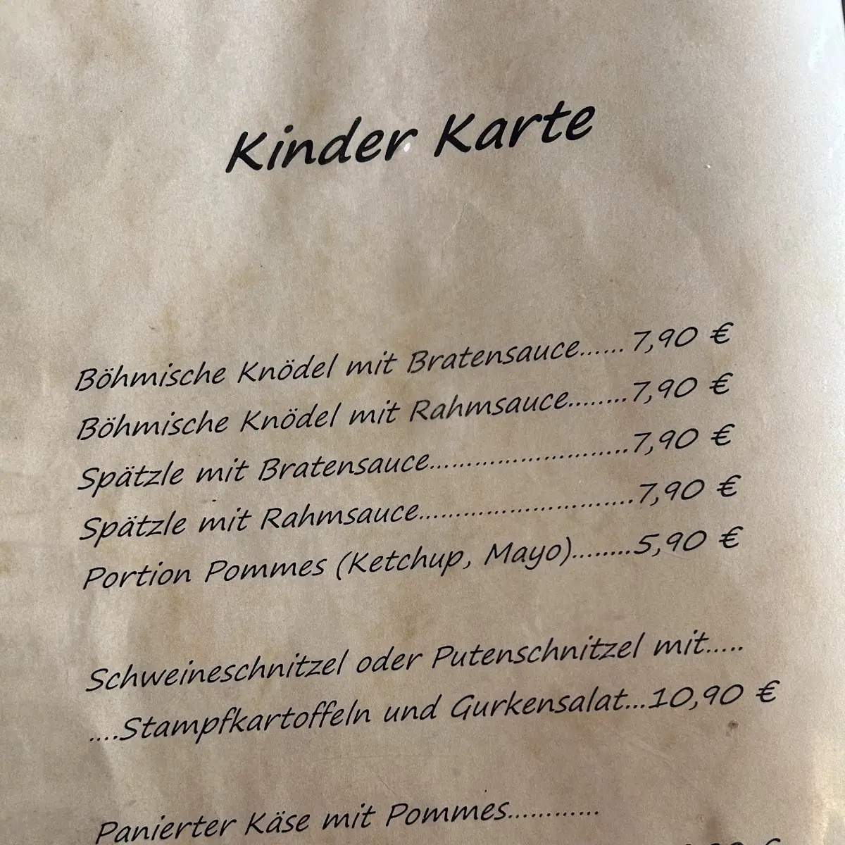 Speisekarte photo 2