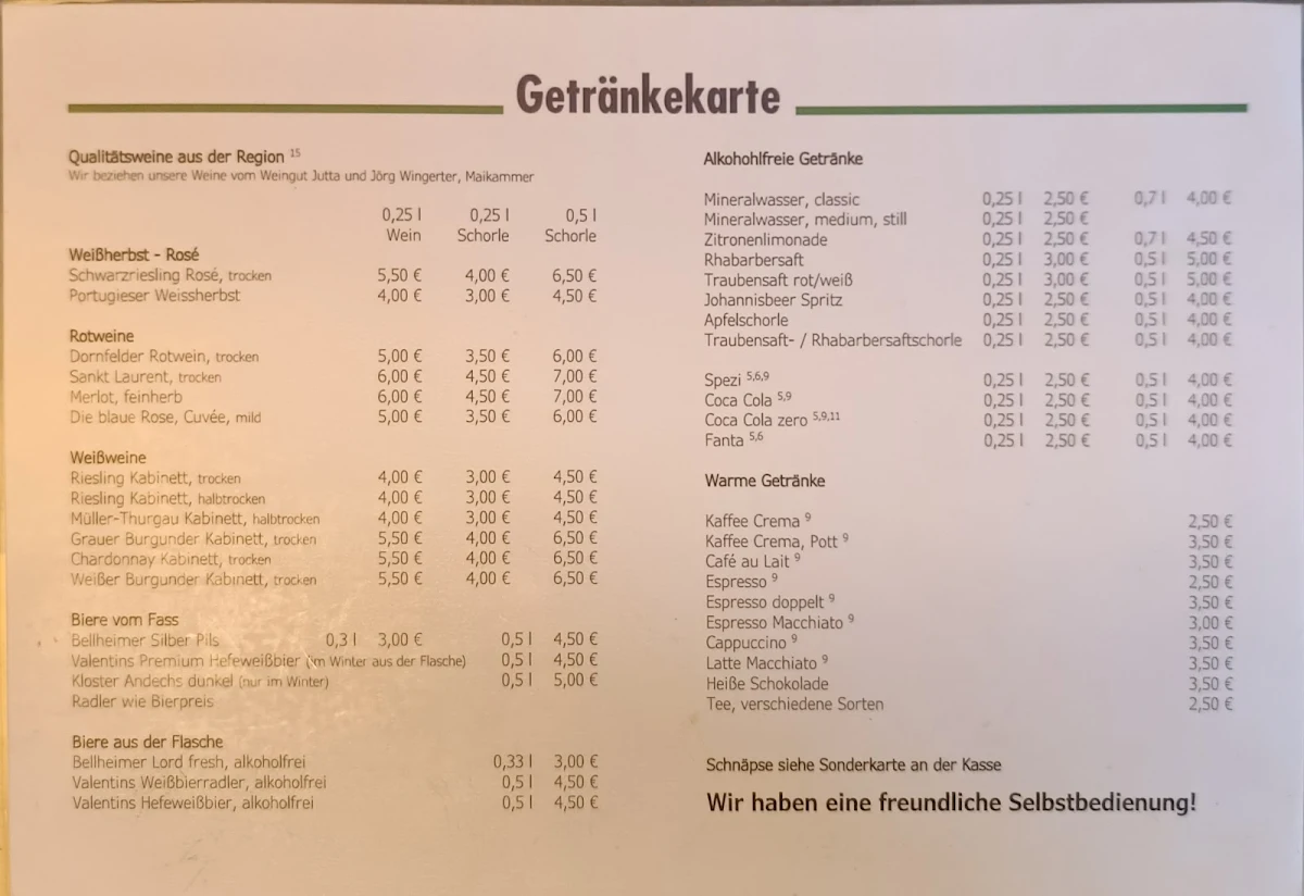 Speisekarte photo 1
