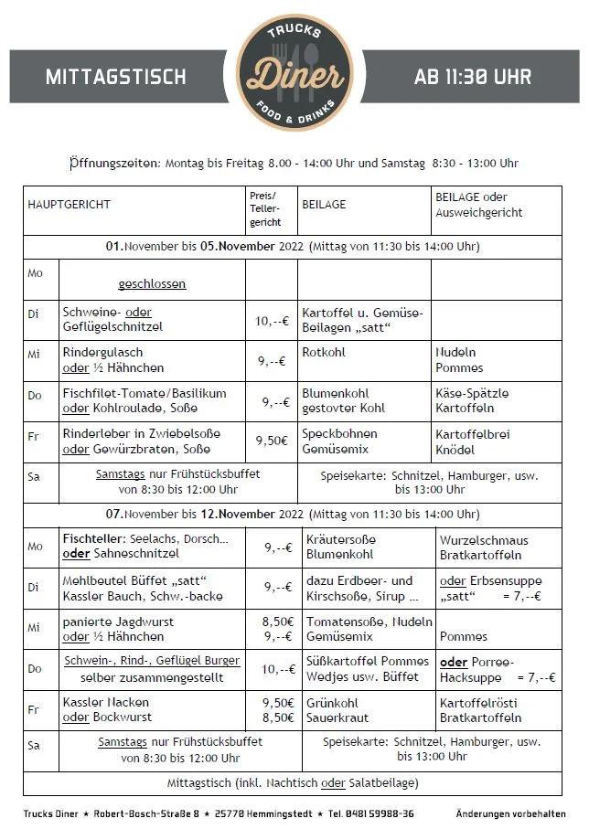 Speisekarte photo 1