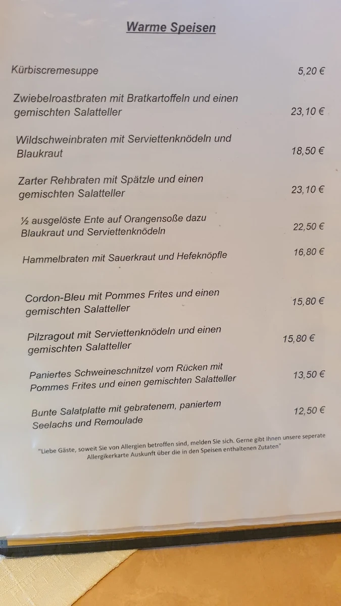 Speisekarte photo 1