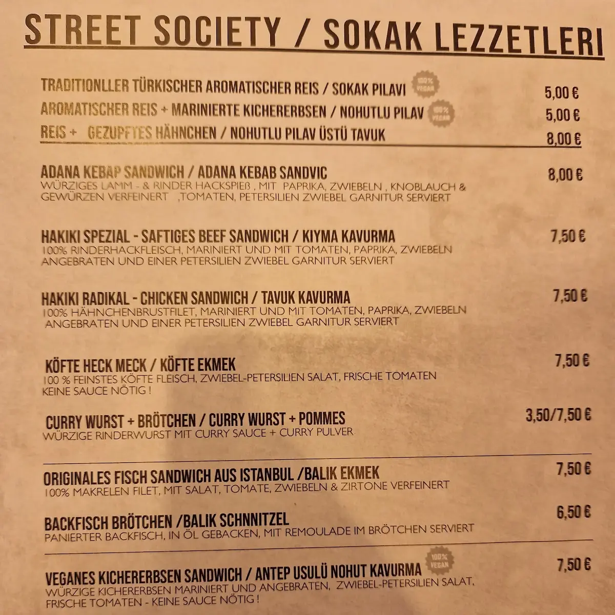 Speisekarte photo 1