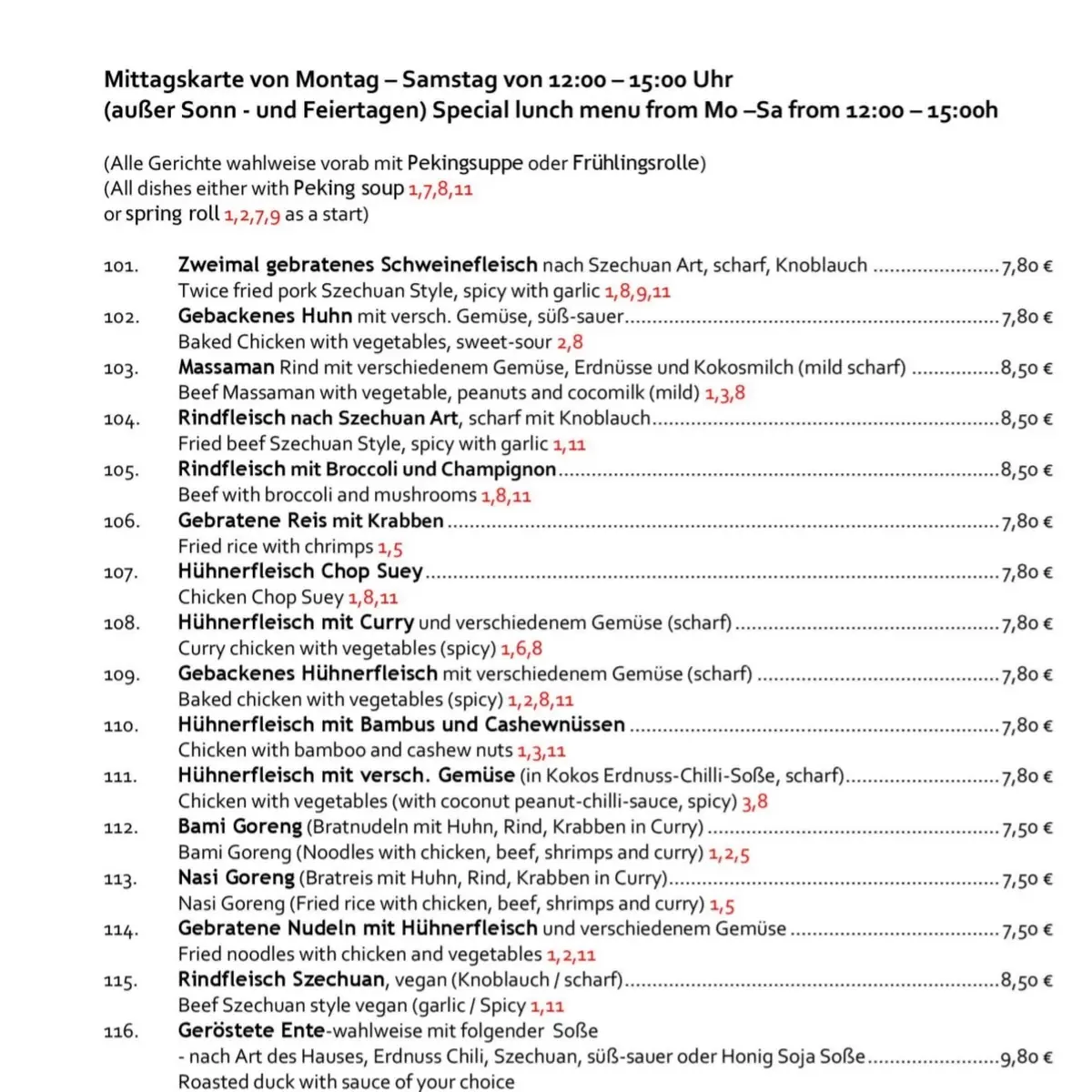 Speisekarte photo 9