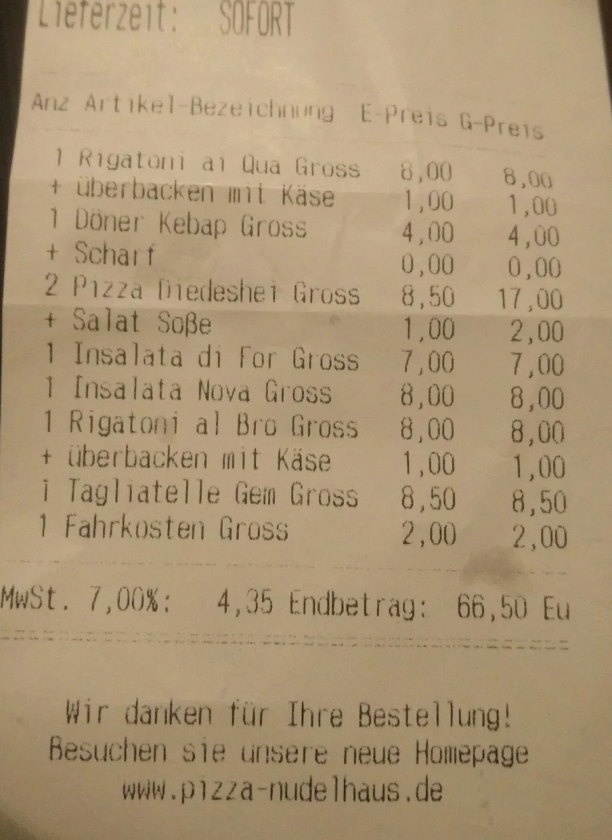 Speisekarte photo 2
