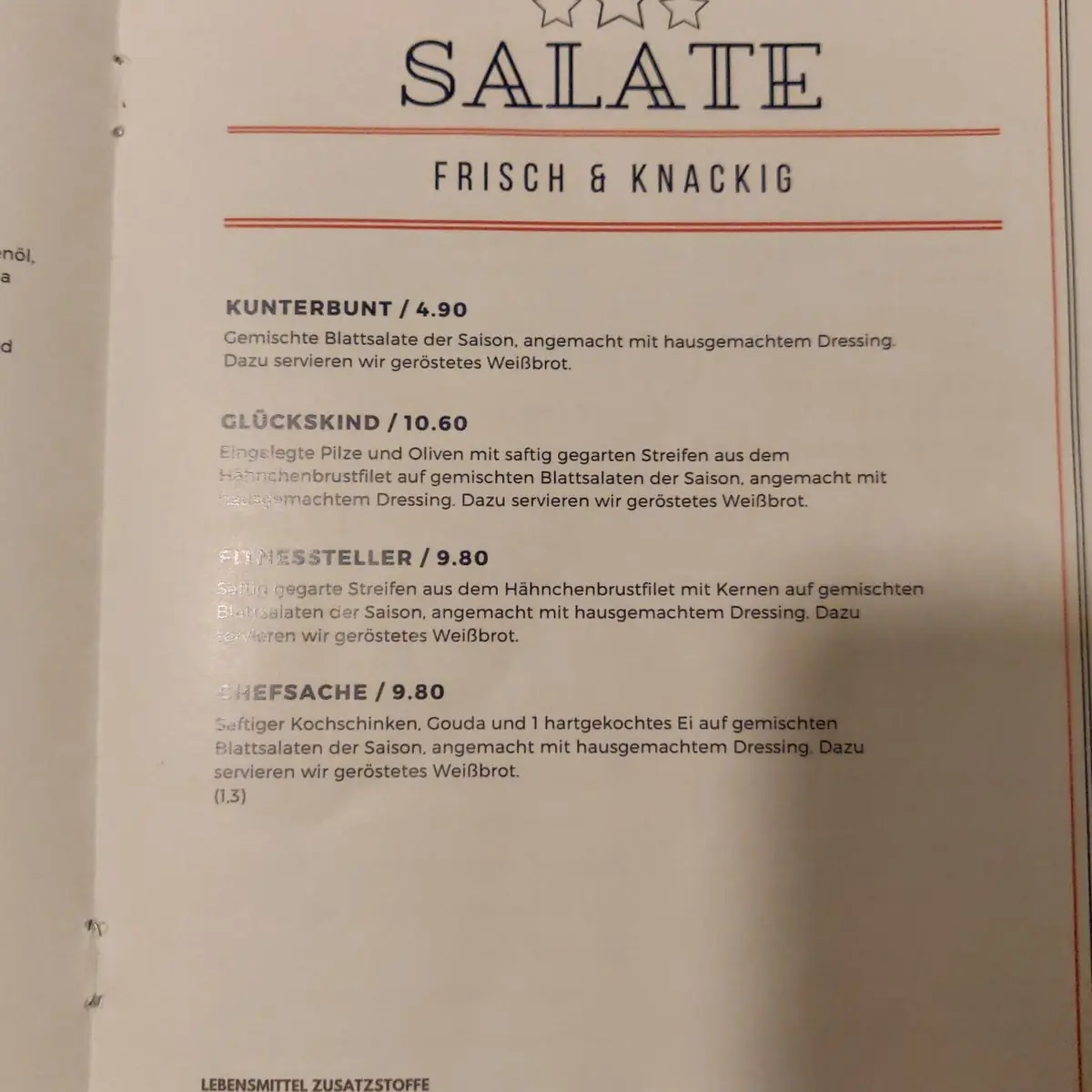 Speisekarte photo 3