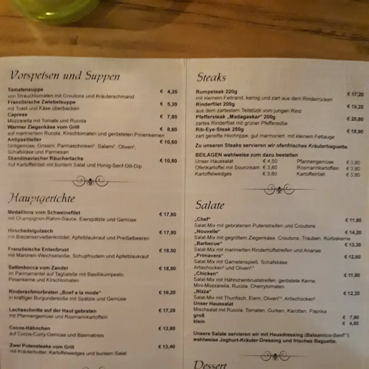 Speisekarte photo 2