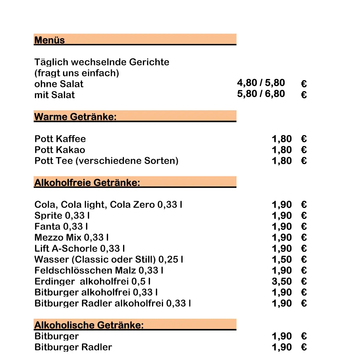 Speisekarte photo 9