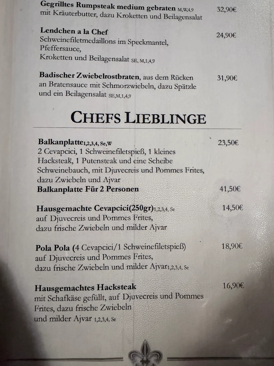 Speisekarte photo 2