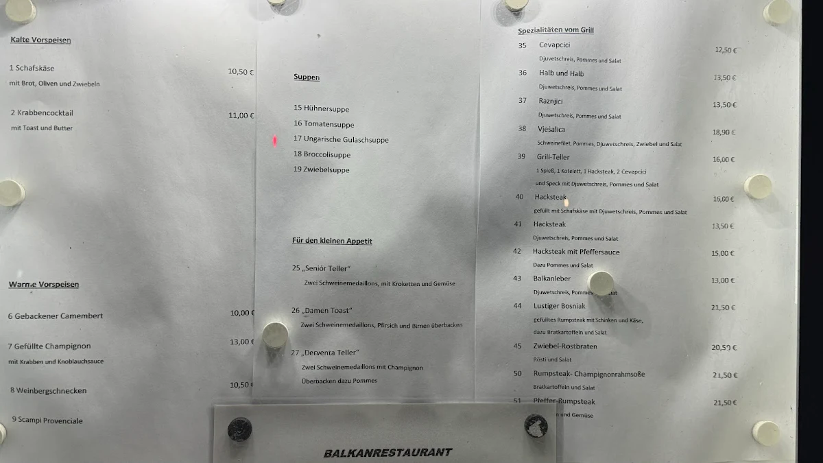 Speisekarte photo 1