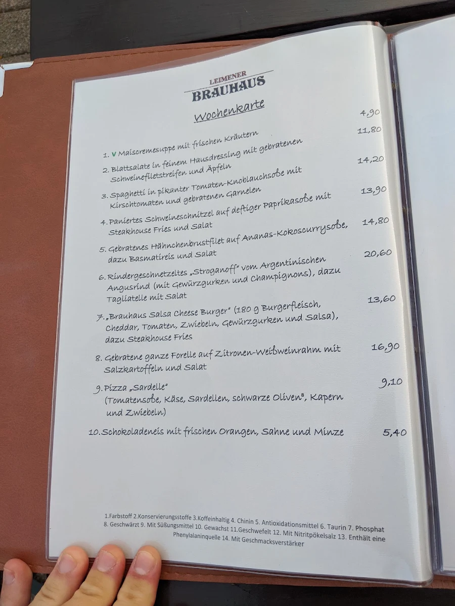Speisekarte photo 5
