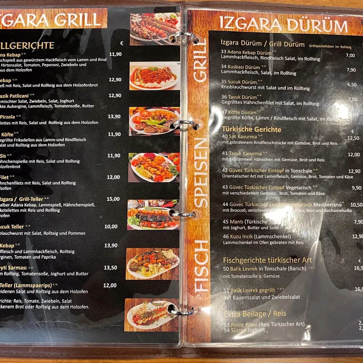 Speisekarte, Restaurant Alb Kebab Haus