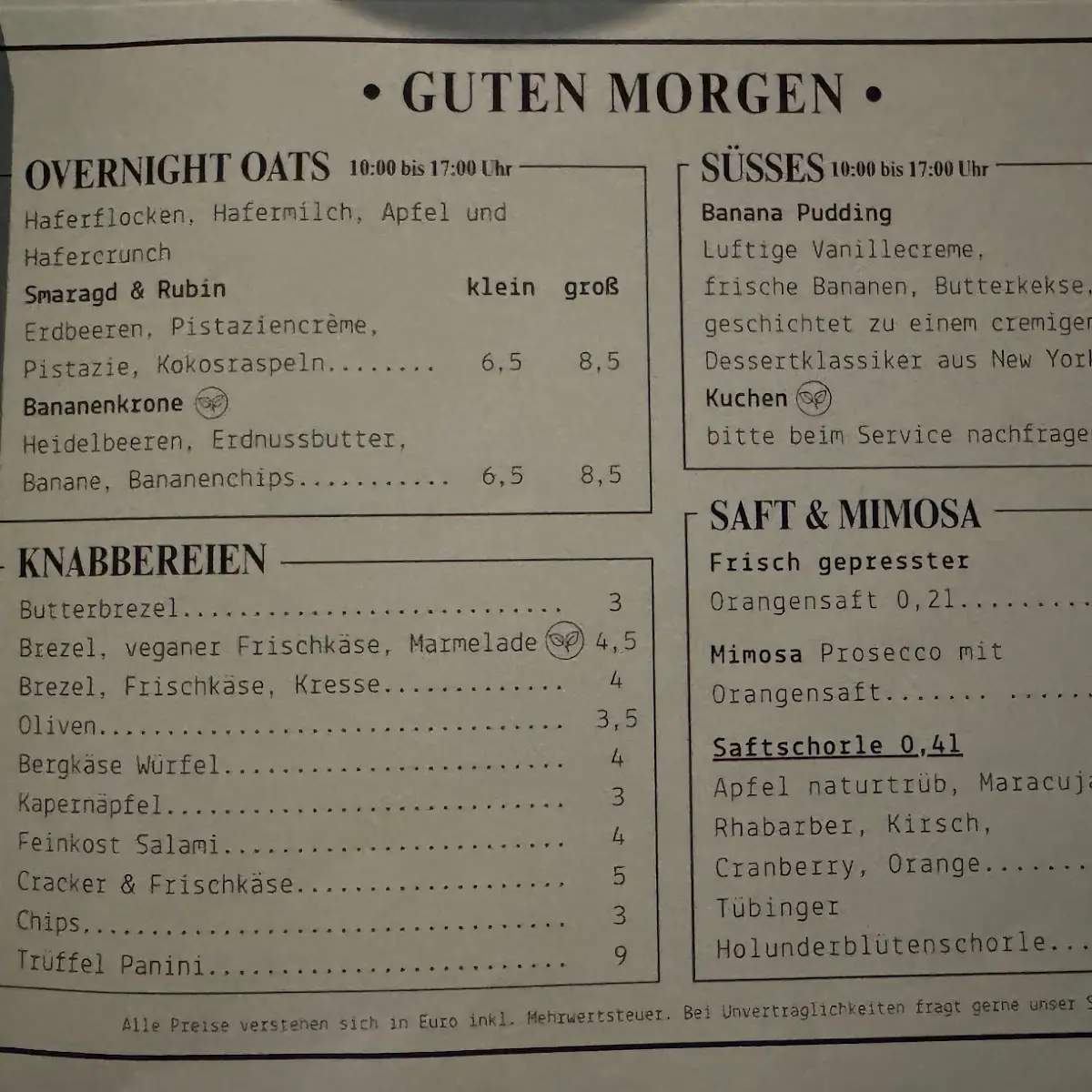 Speisekarte photo 1