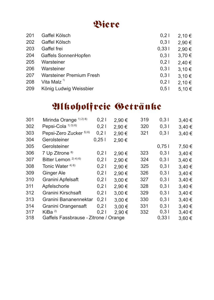 Speisekarte photo 5