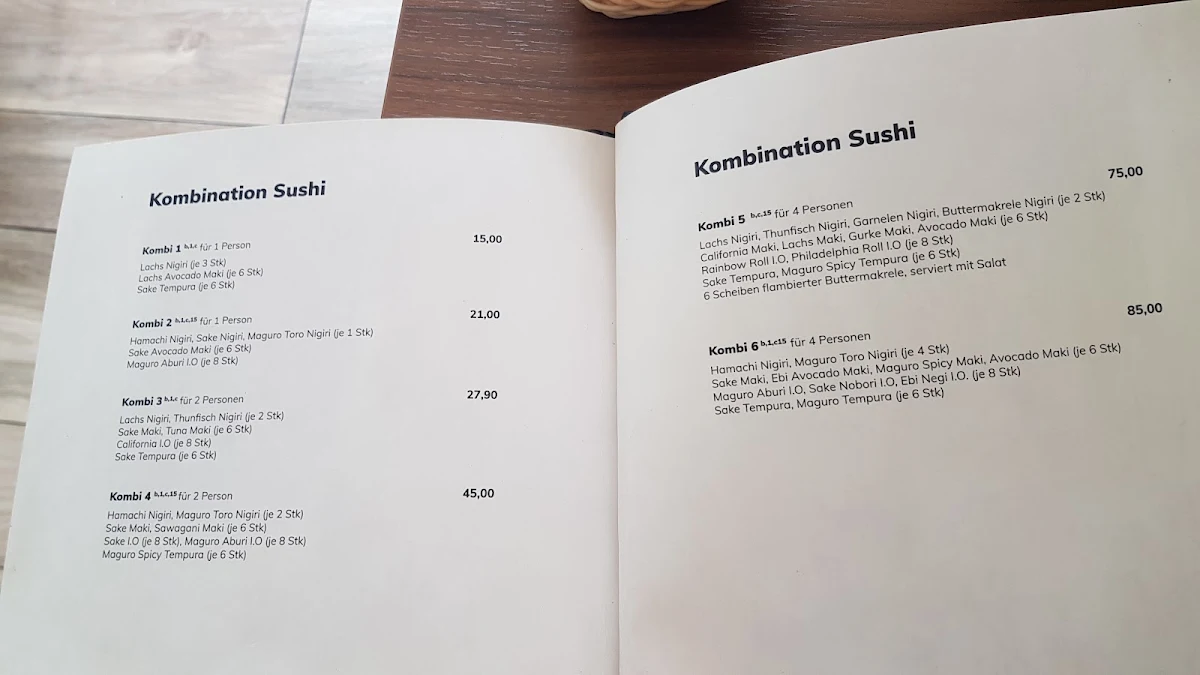 Speisekarte, H&T Asiatisches Restaurant