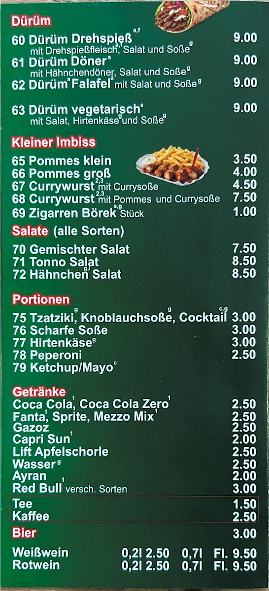 Speisekarte photo 2