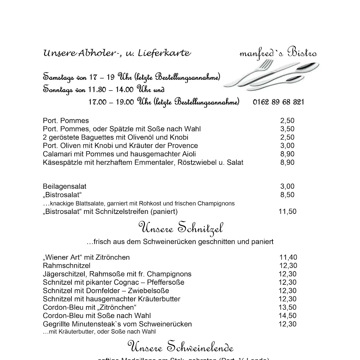 Speisekarte photo 1