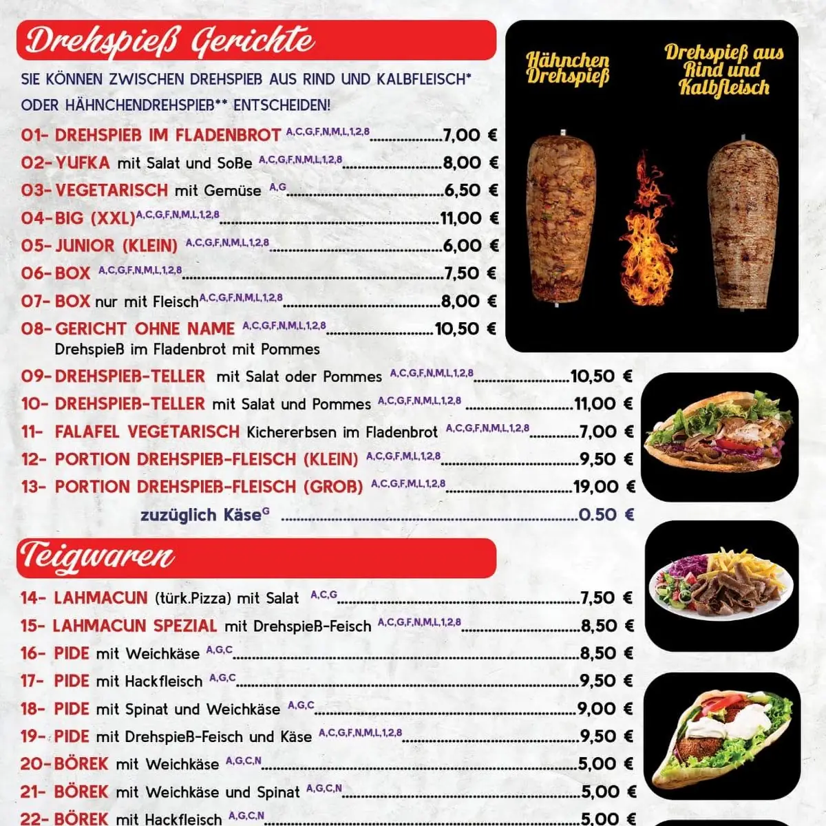 Speisekarte photo 2