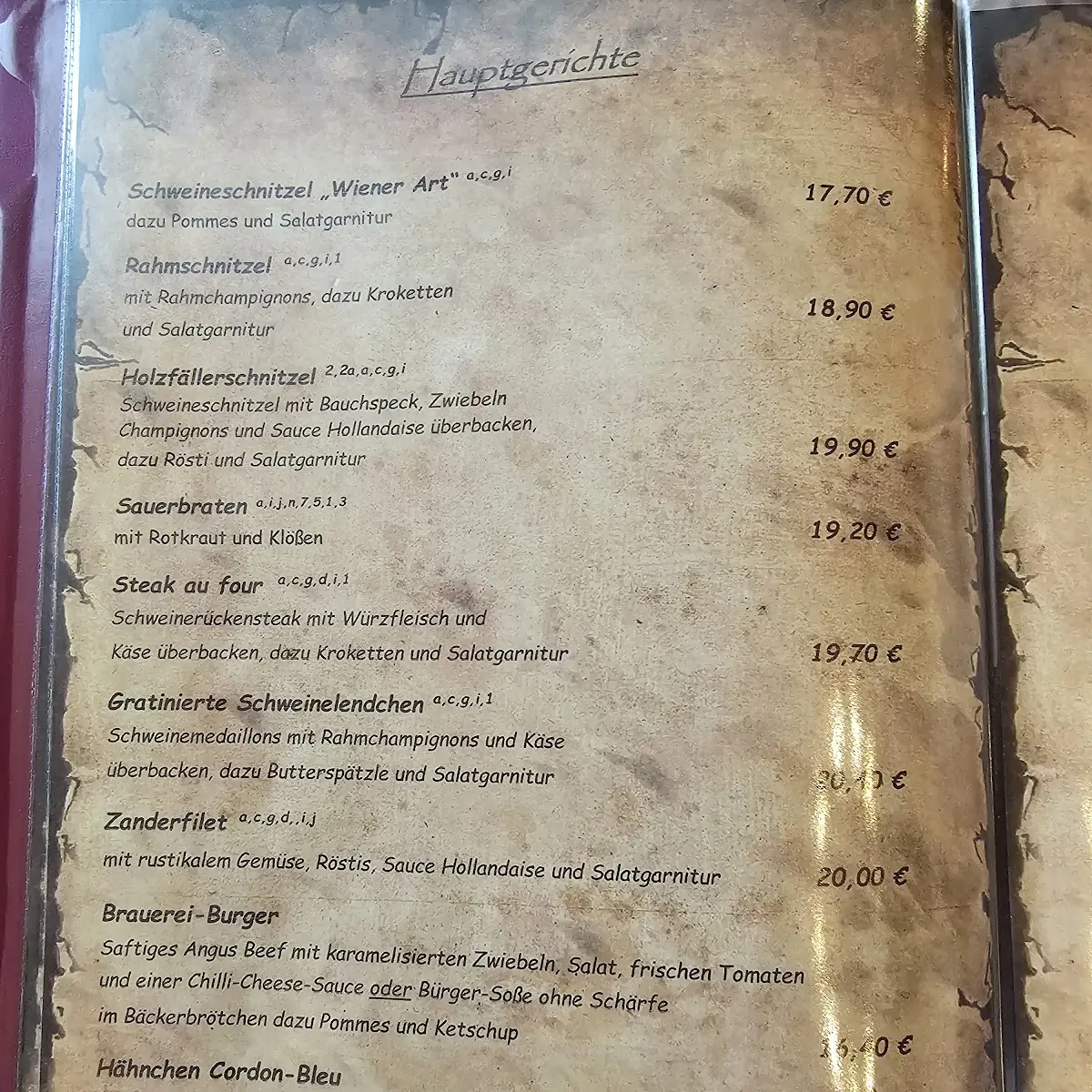 Speisekarte photo 3