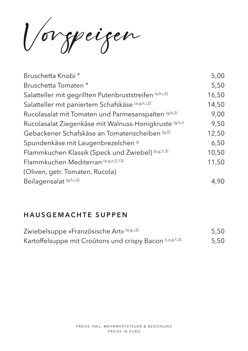 Speisekarte photo 3