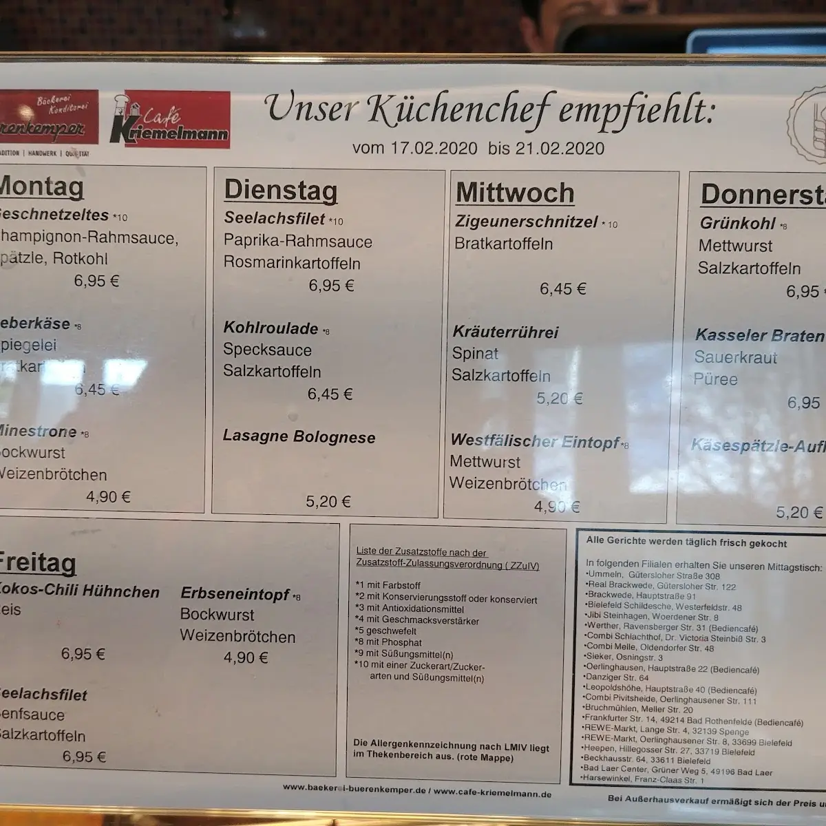 Speisekarte photo 1