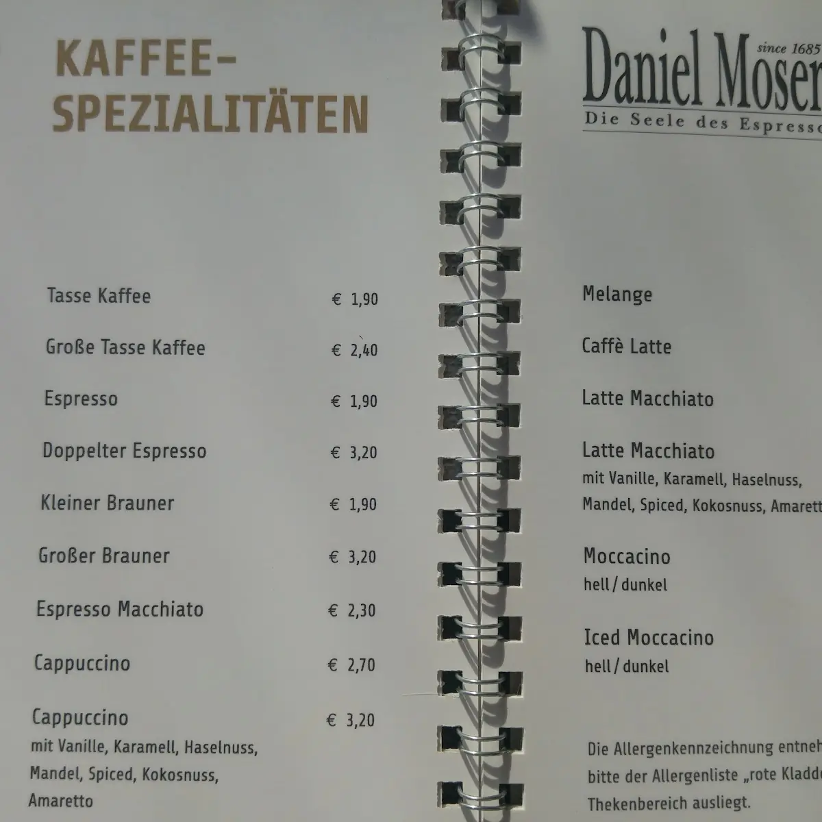 Speisekarte photo 5