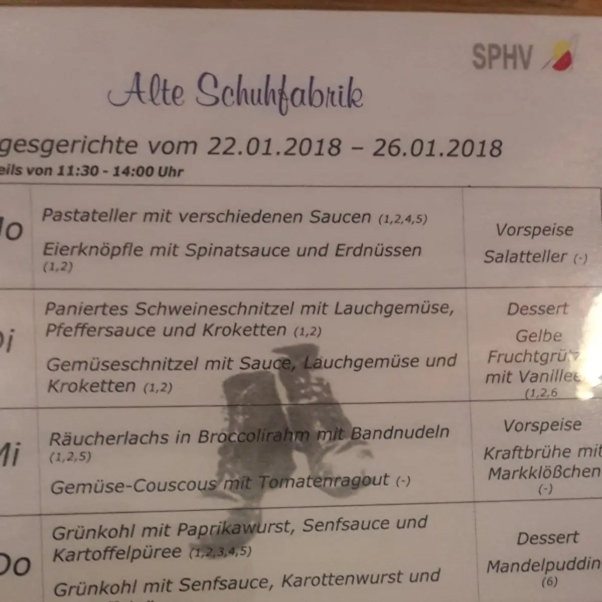 Speisekarte photo 1
