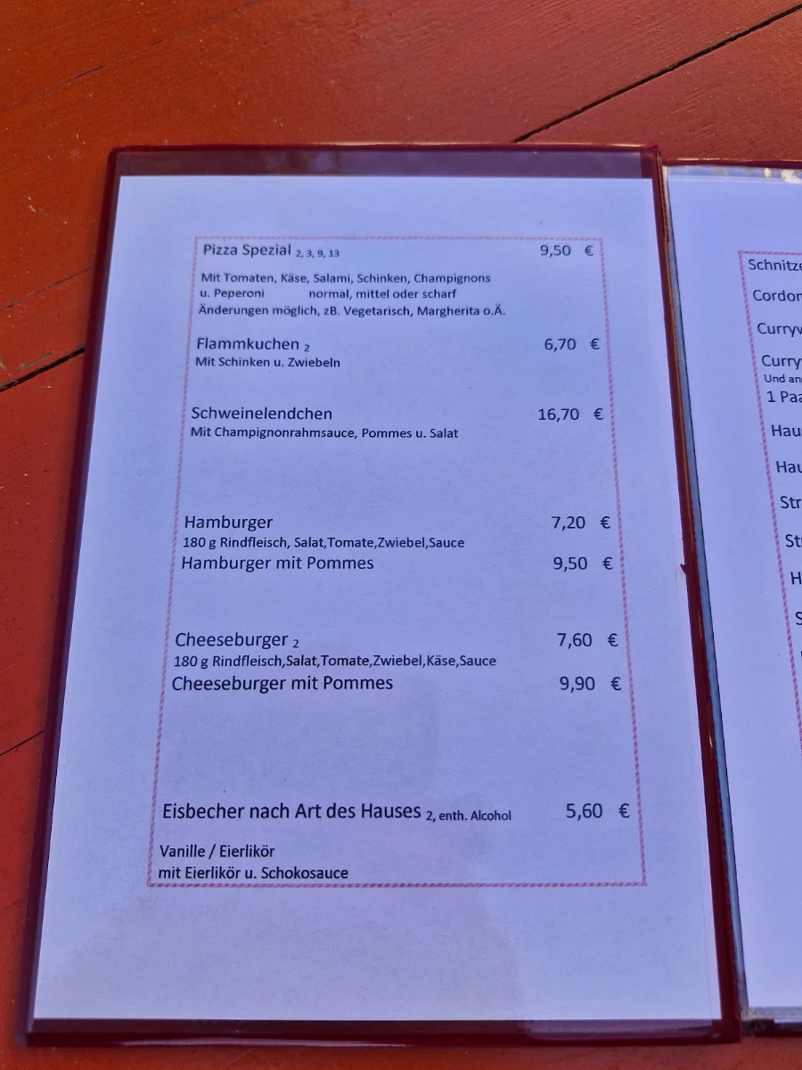 Speisekarte photo 2