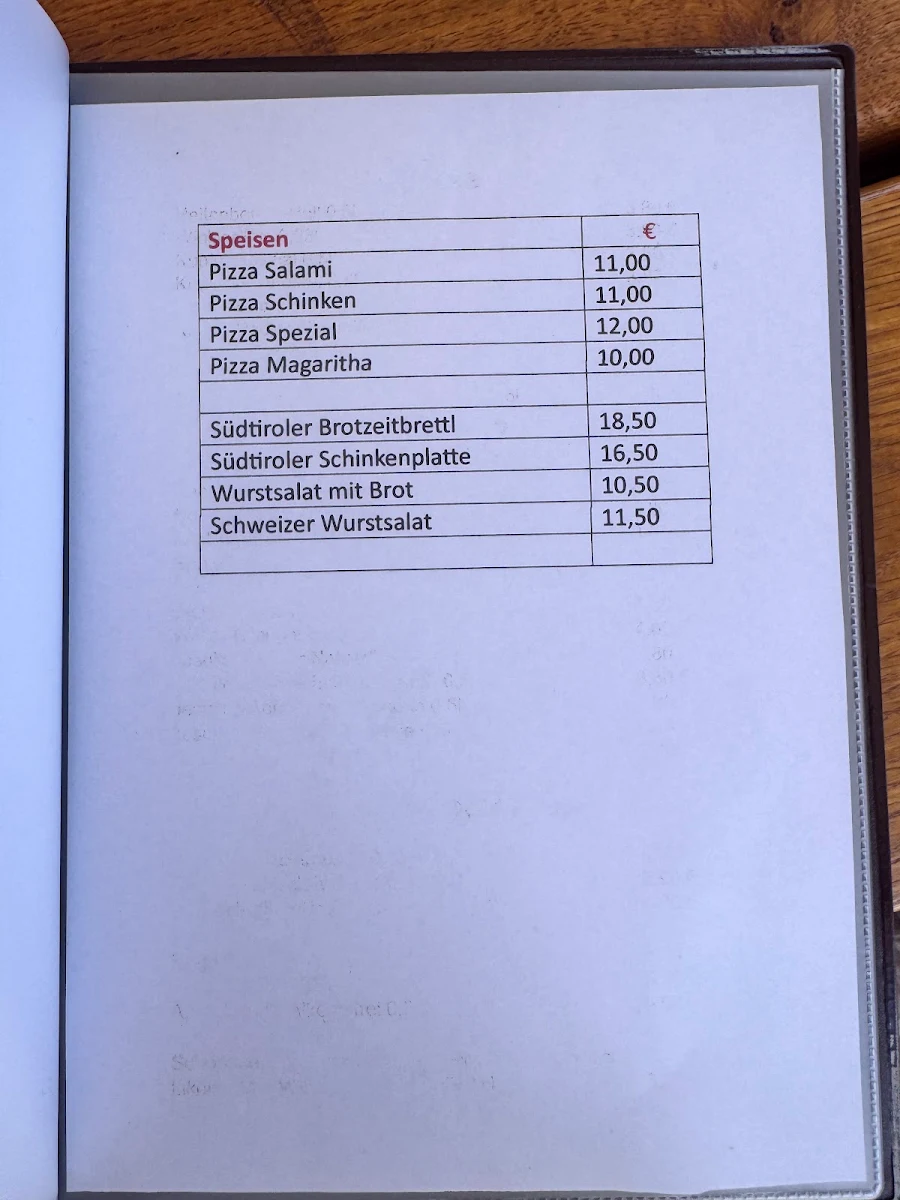 Speisekarte photo 2