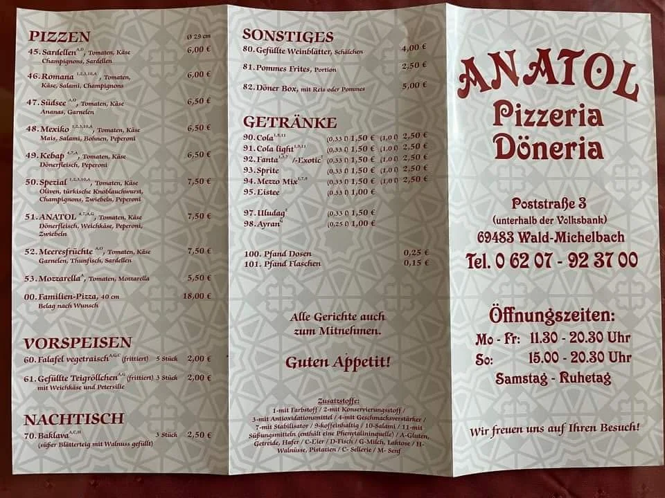 Speisekarte photo 1