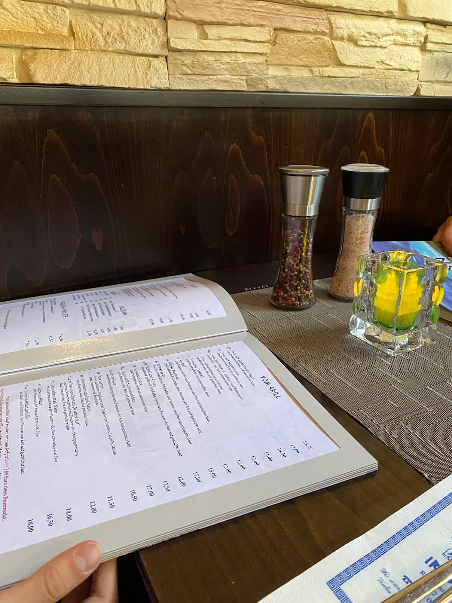 Speisekarte, Restaurant Irodion-Lünen