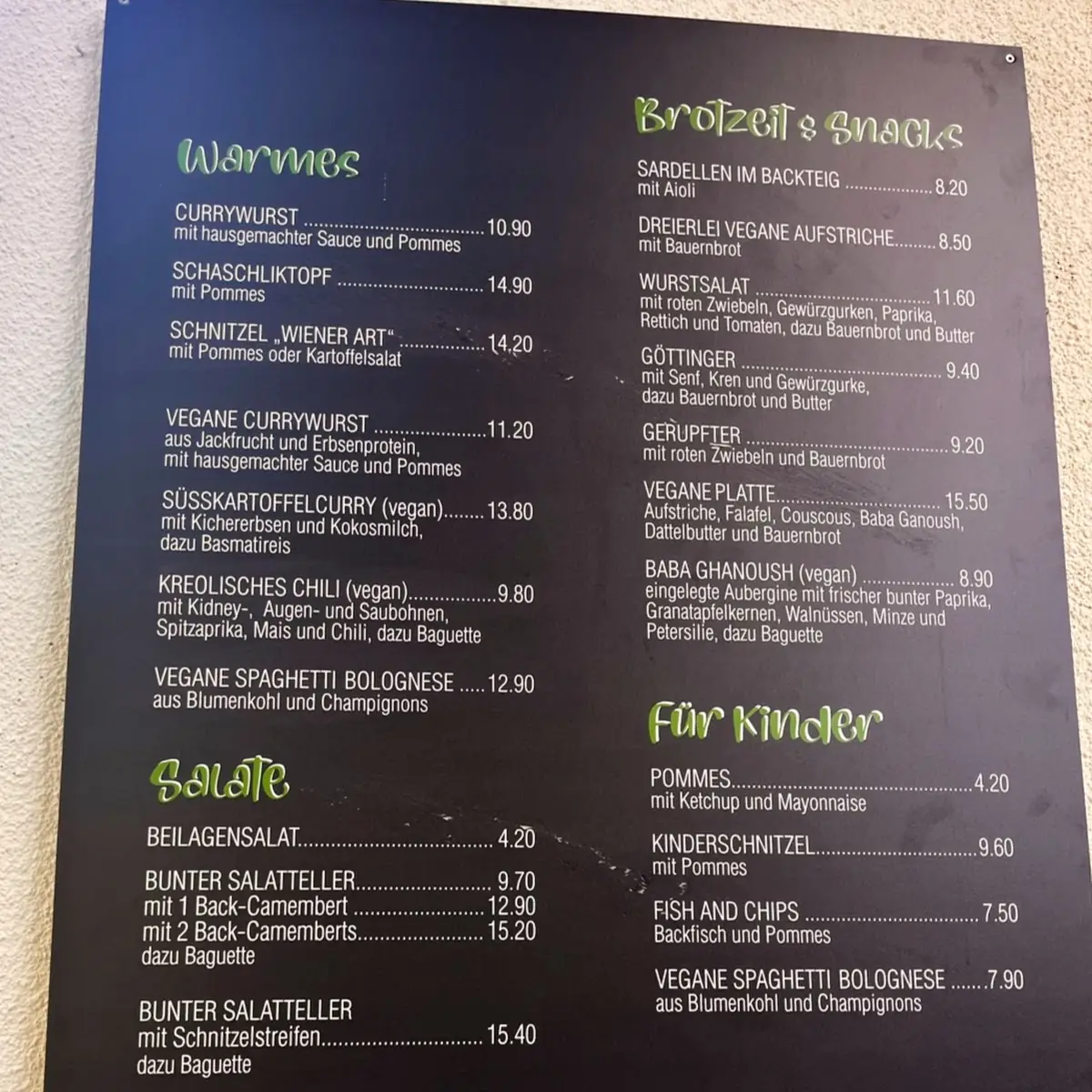 Speisekarte photo 2