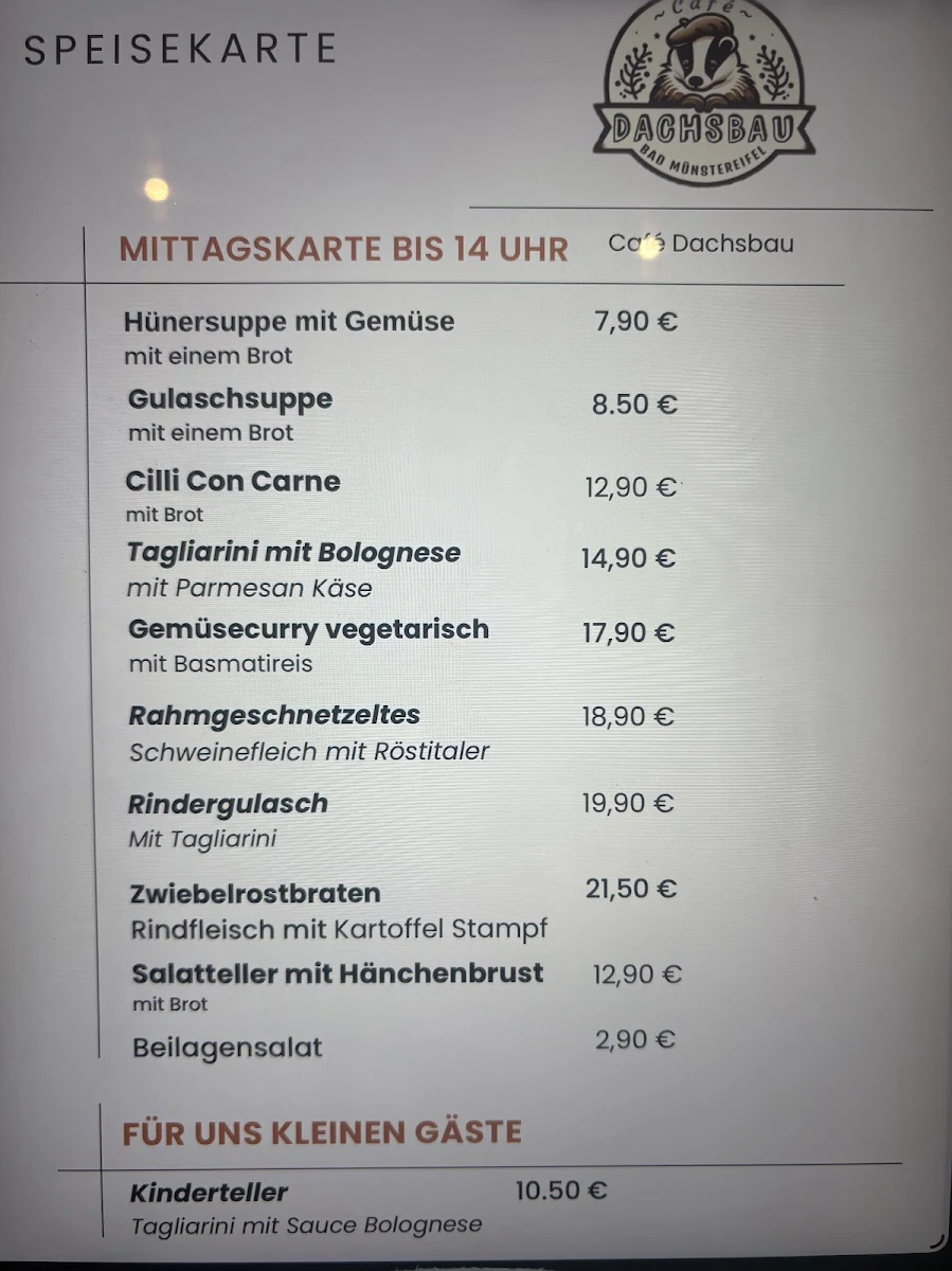 Speisekarte photo 1