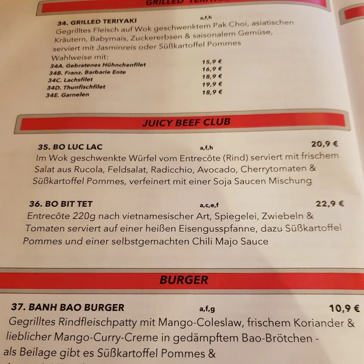 Speisekarte photo 2