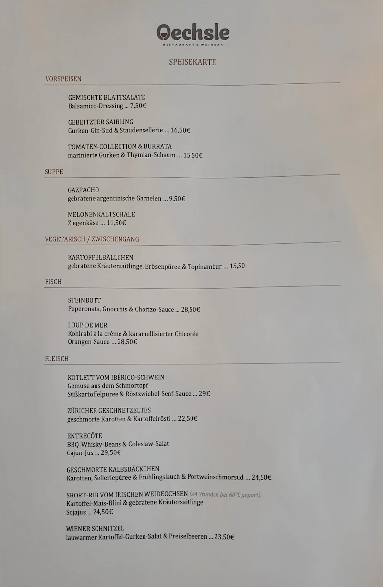Speisekarte photo 1