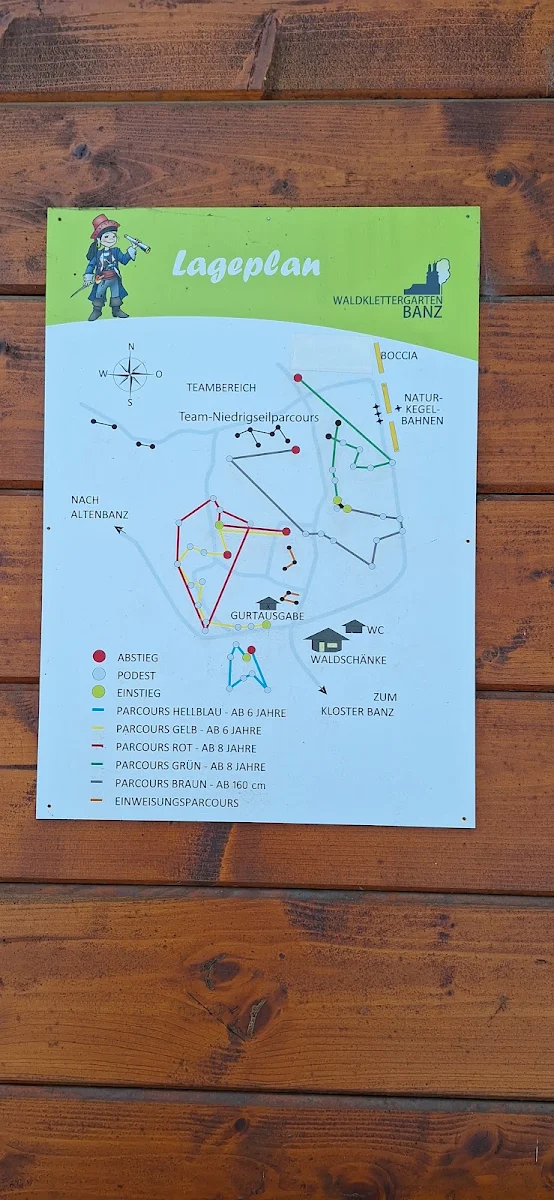 Speisekarte, Waldklettergarten Banz Waldschänke