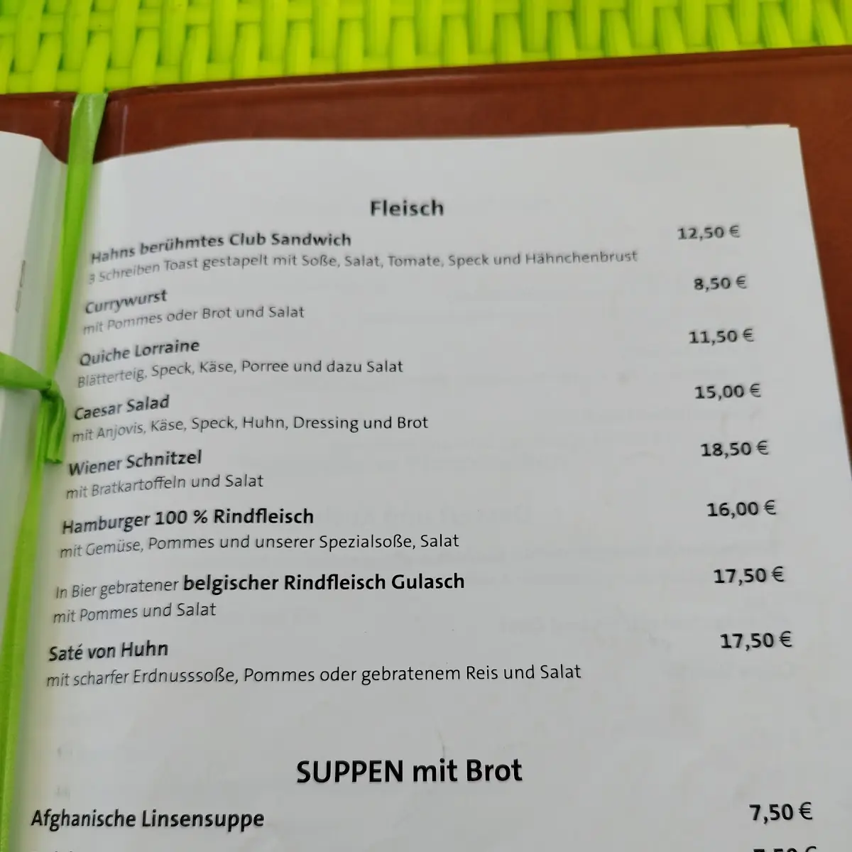 Speisekarte photo 4