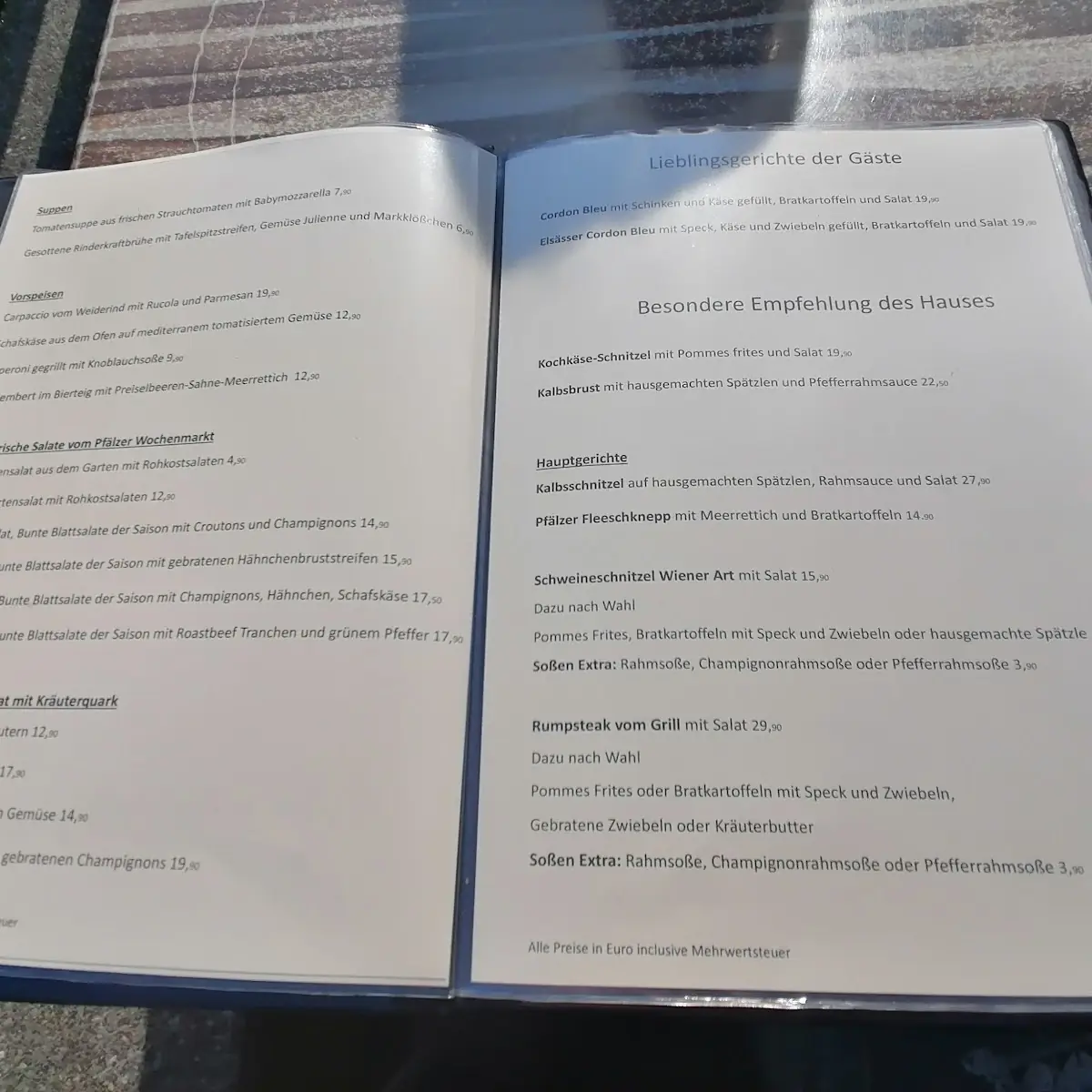 Speisekarte photo 2