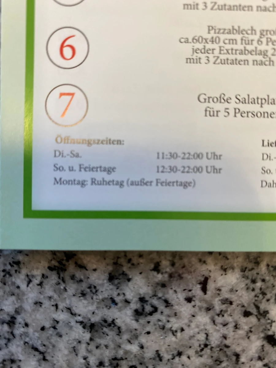 Speisekarte, Royal Kebab Haus Bochum