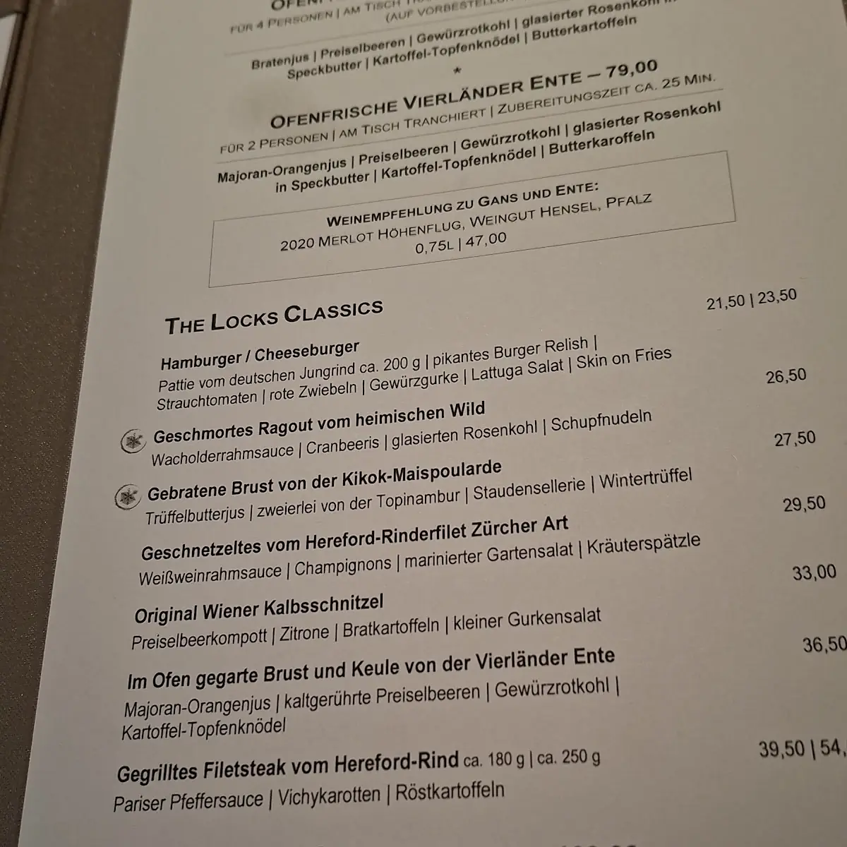 Speisekarte photo 1