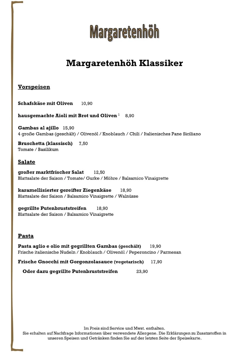 Speisekarte photo 2